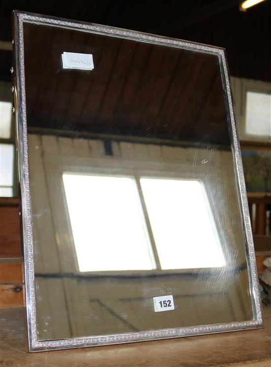 Silver plated easel mirror